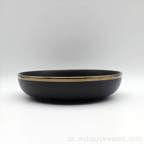 Großhandel Luxus Porzellan Gold Rim Ceramic Tablay -Sets